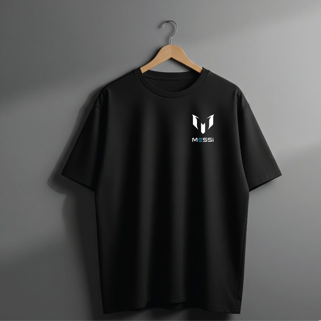Messi GOAT Mode Black Oversized T-Shirt - Limited Edition