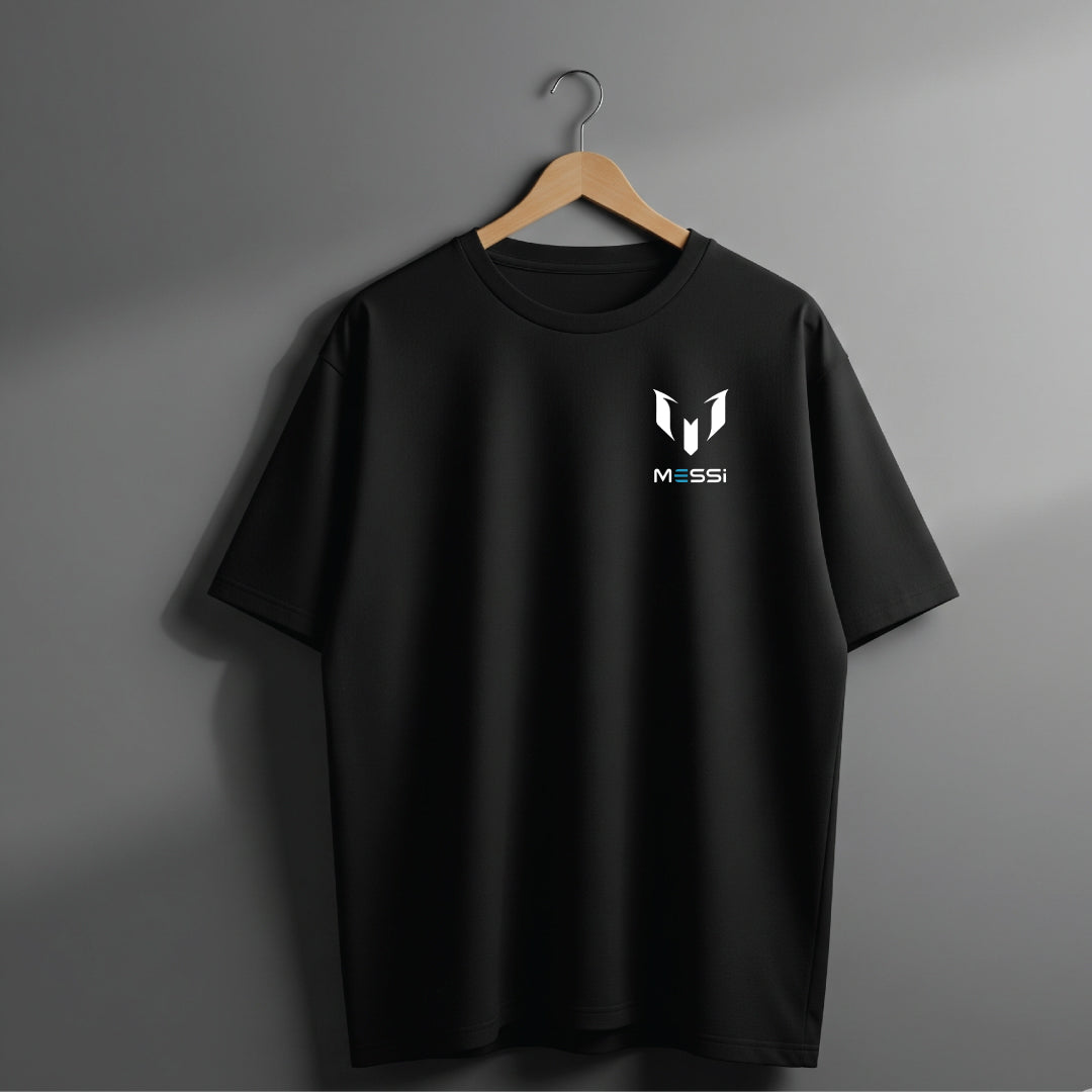 Messi GOAT Mode Black Oversized T-Shirt - Limited Edition