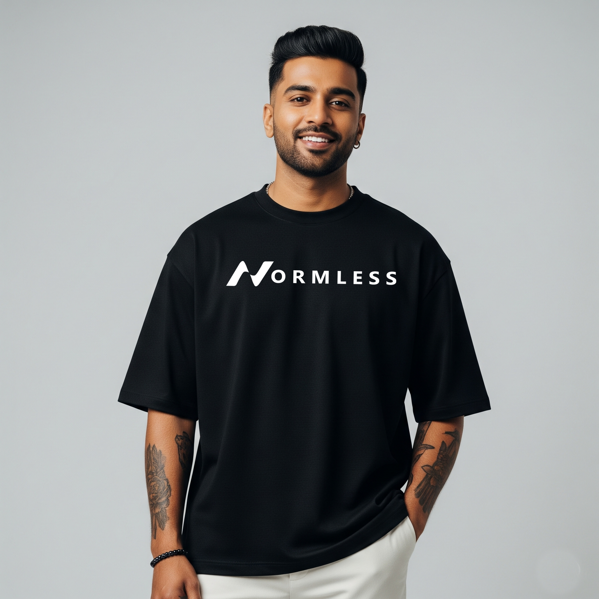 Normless Originals Oversized T-Shirt in Black — Signature Edition