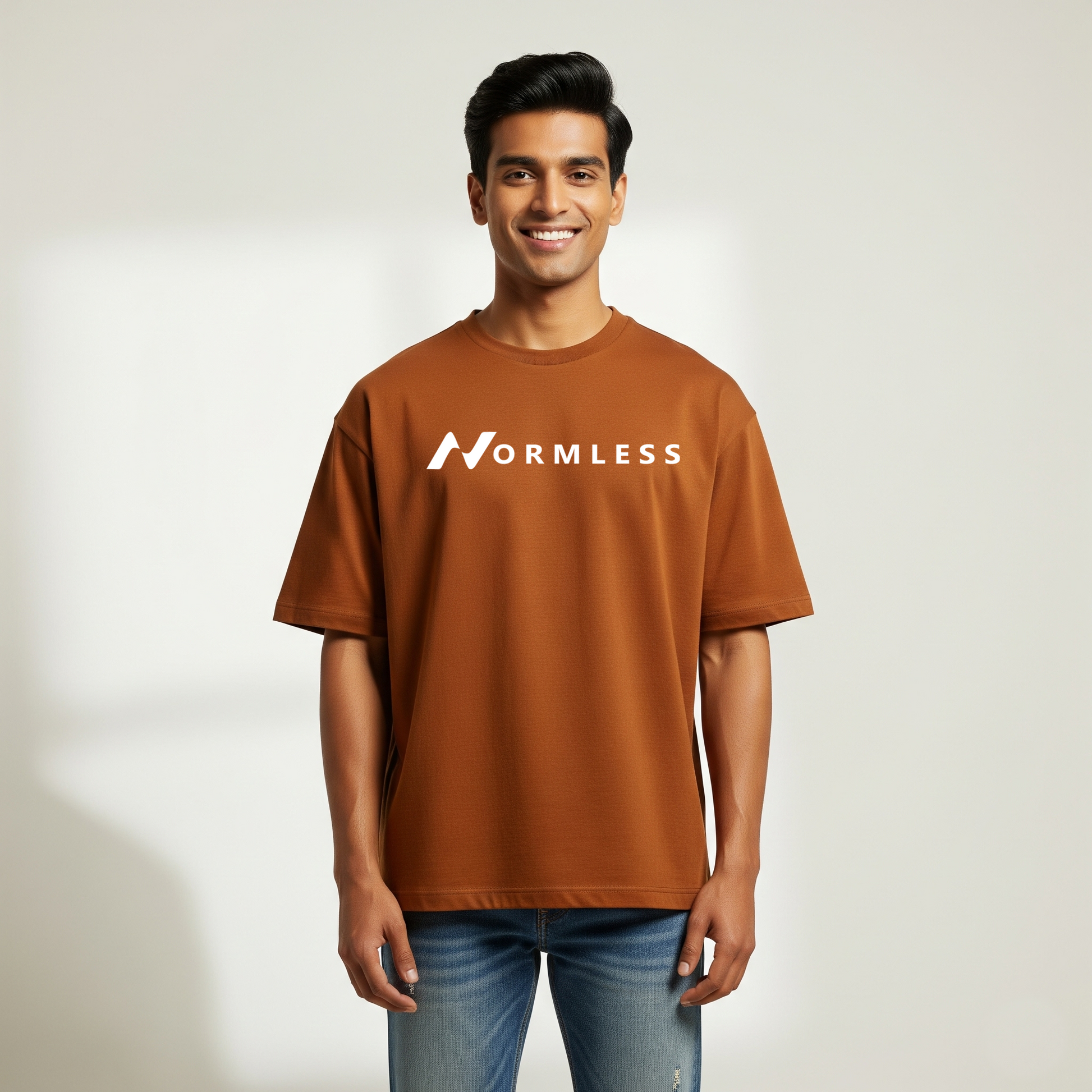 Normless Originals Oversized T-Shirt in Brown — Signature Edition