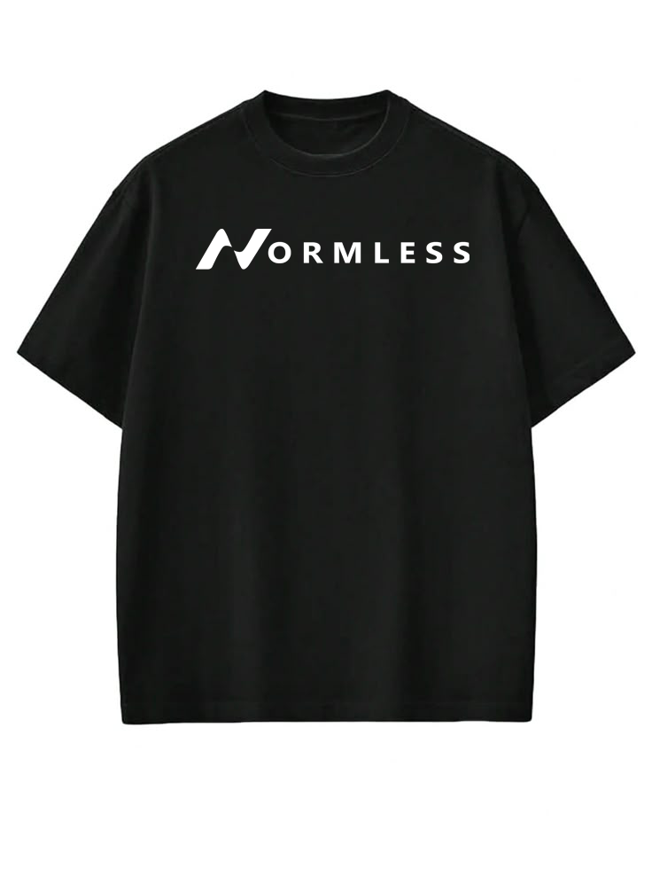Normless Originals Oversized T-Shirt in Black — Signature Edition