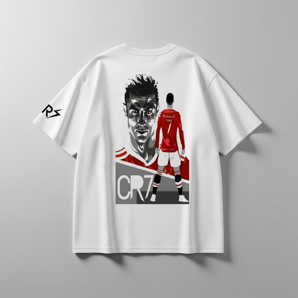 CR7 The Icon Stance White Oversized Tee – Limited Edition Drop
