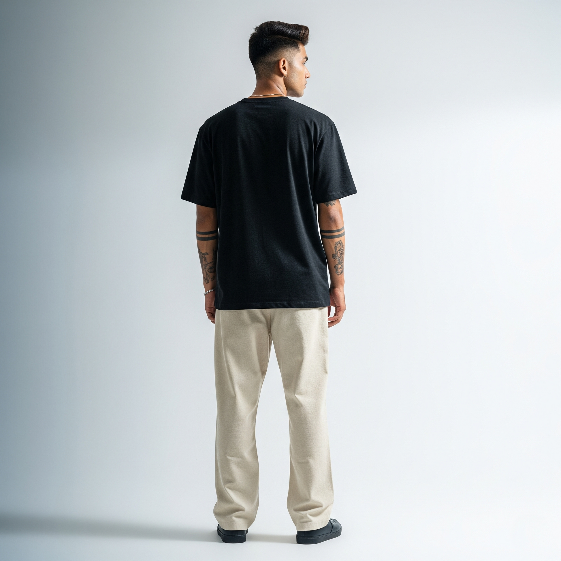 Normless Essentials Oversized T-Shirt in Black — 240 GSM Luxe Cotton