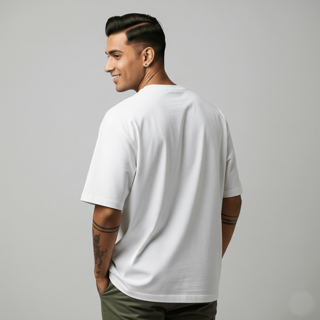 Normless Essentials Oversized T-Shirt in White — 240 GSM Premium Cotton