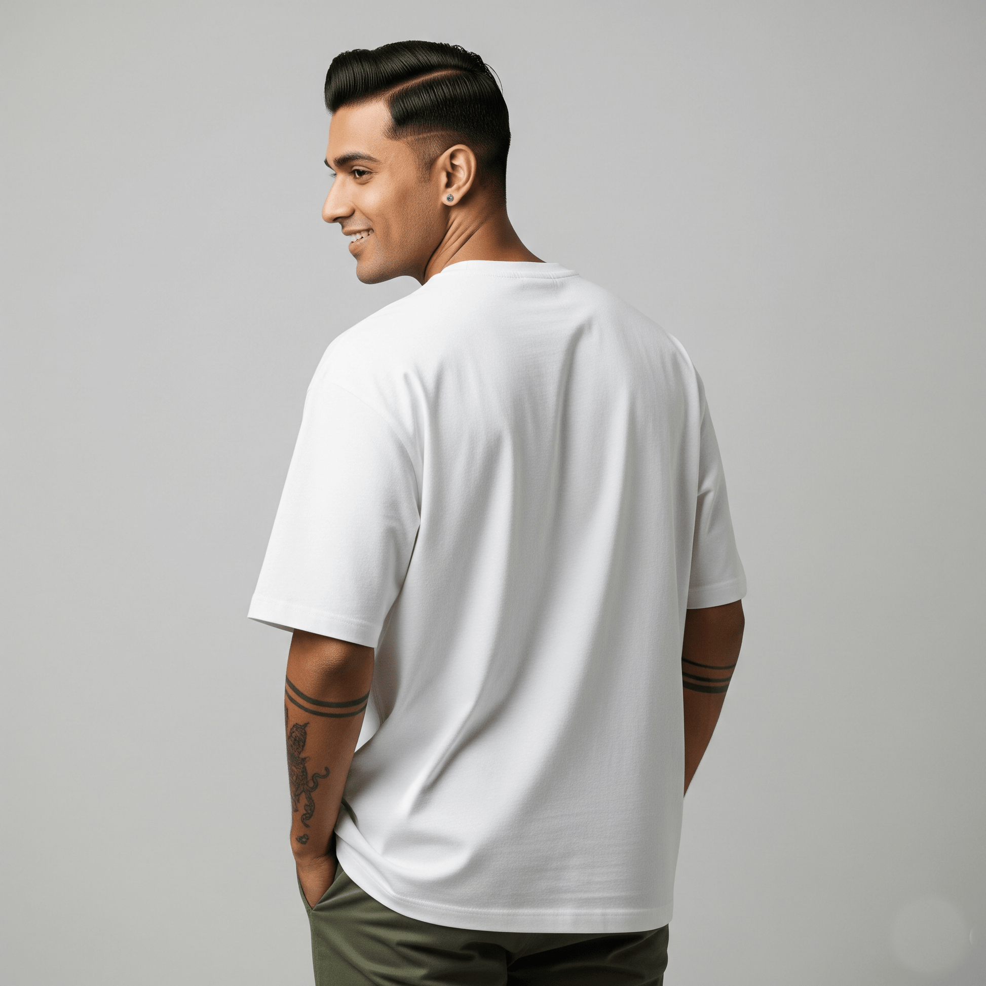 Normless Essentials Oversized T-Shirt in White — 240 GSM Premium Cotton