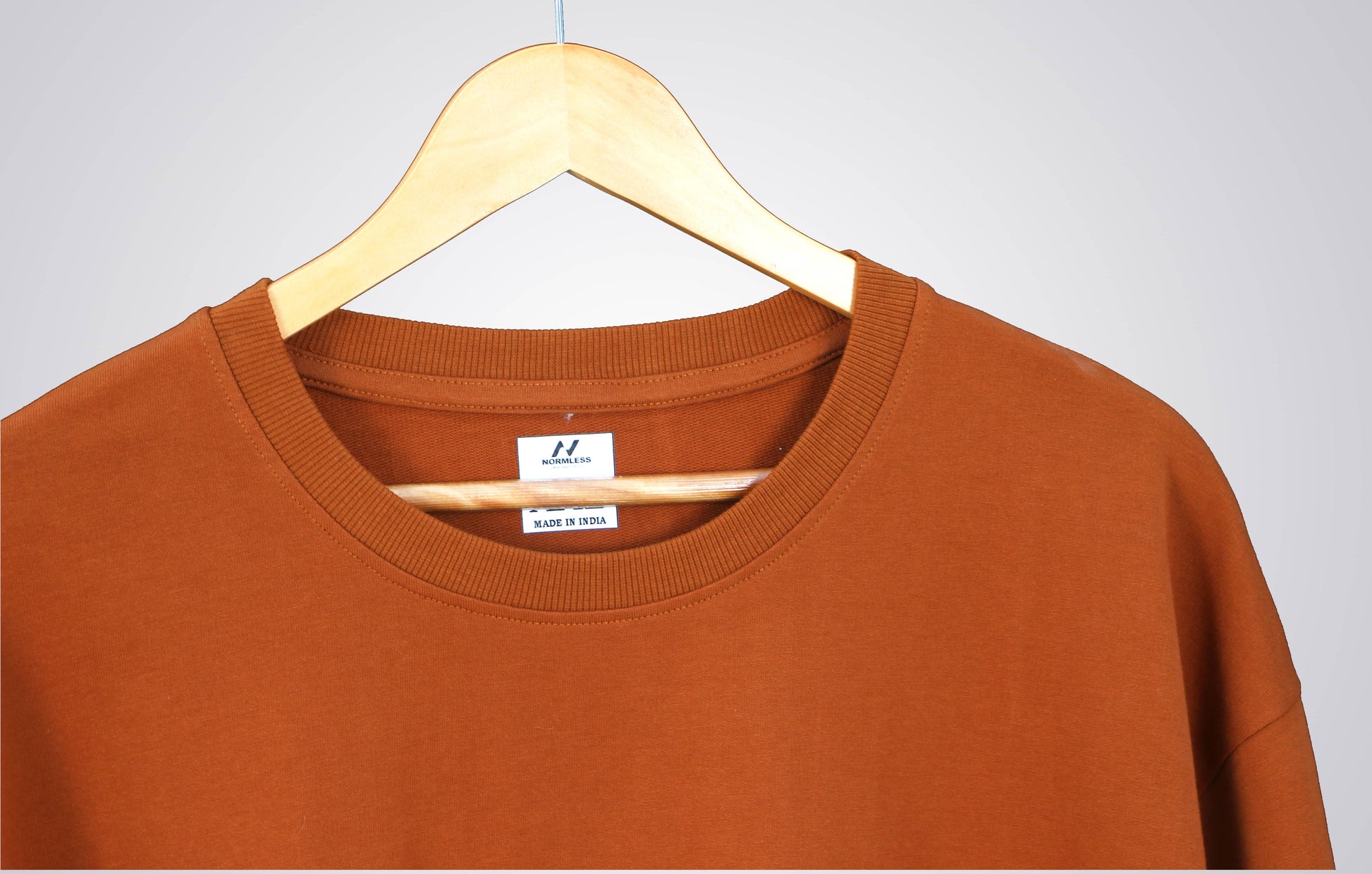 Normless Essentials Oversized T-Shirt in Brown – Earth-Toned Luxury