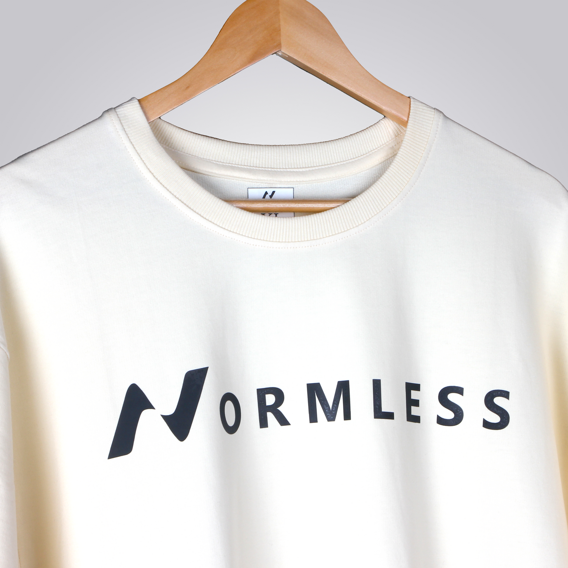 Normless Originals Oversized T-Shirt in Beige — Signature Edition