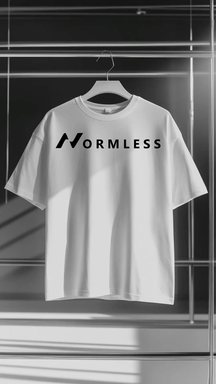 Normless Originals Oversized T-Shirt in White — Signature Edition