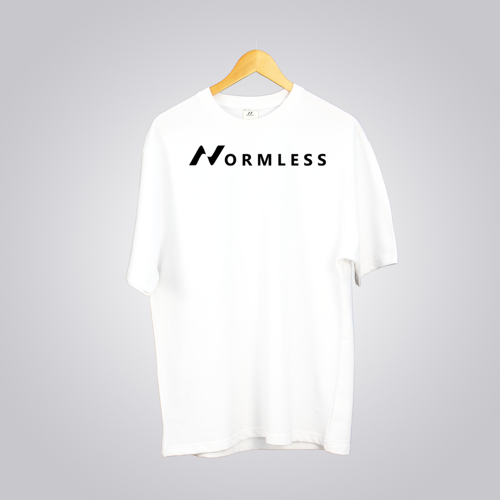 Normless Originals Oversized T-Shirt in White — Signature Edition