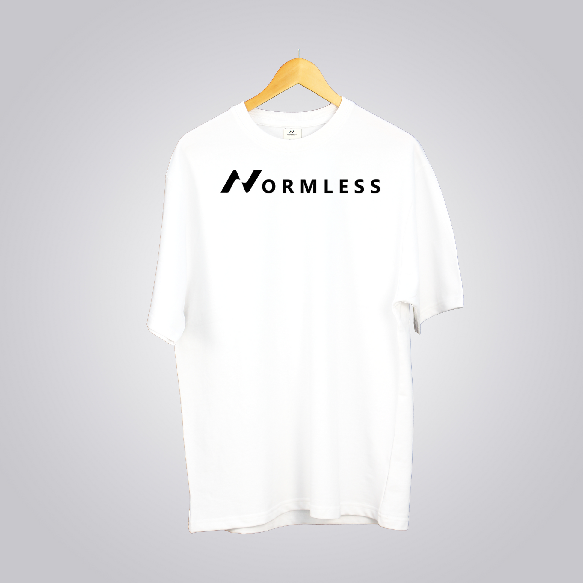 Normless Originals Oversized T-Shirt in White — Signature Edition