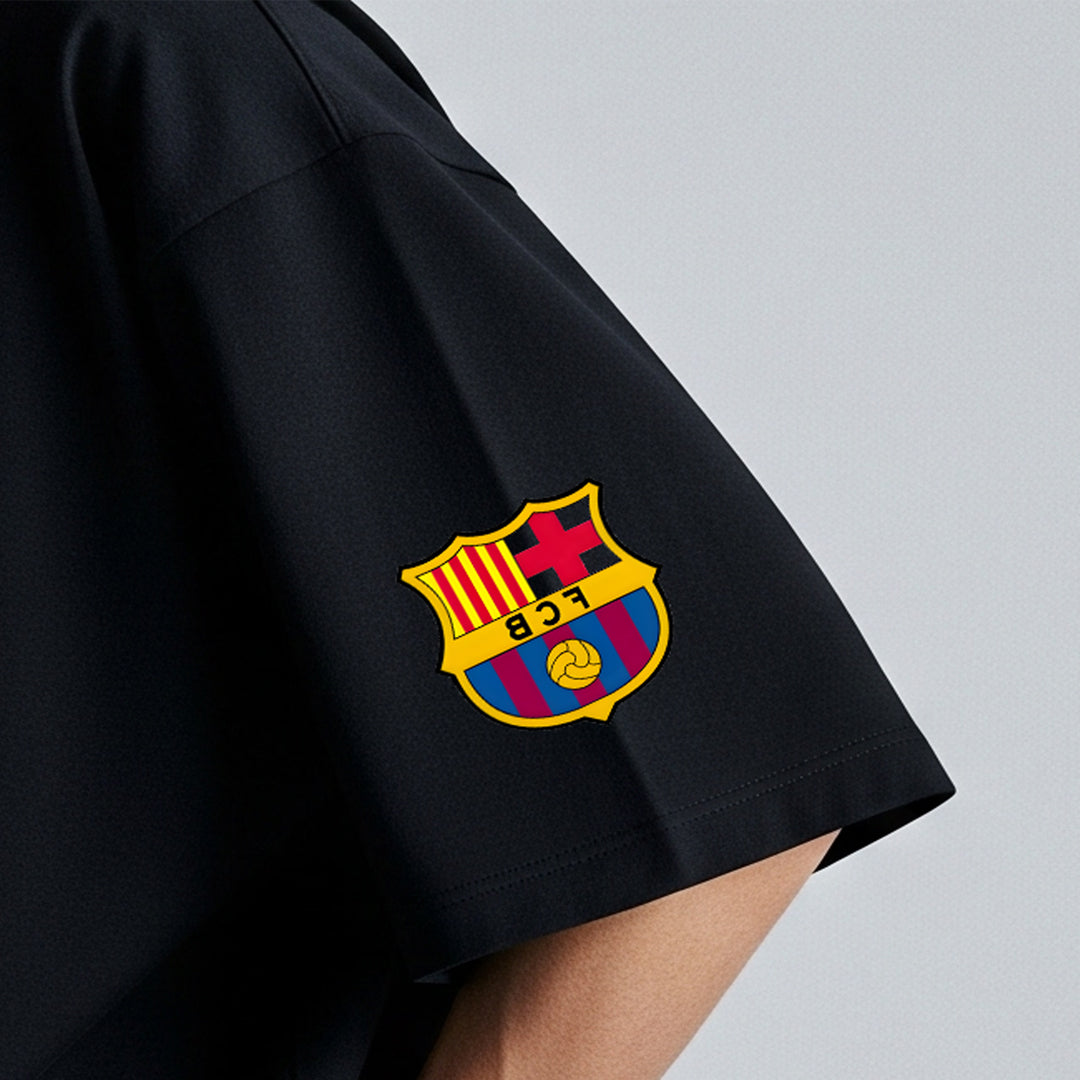 Neymar Visca Barca Black Oversized Tee