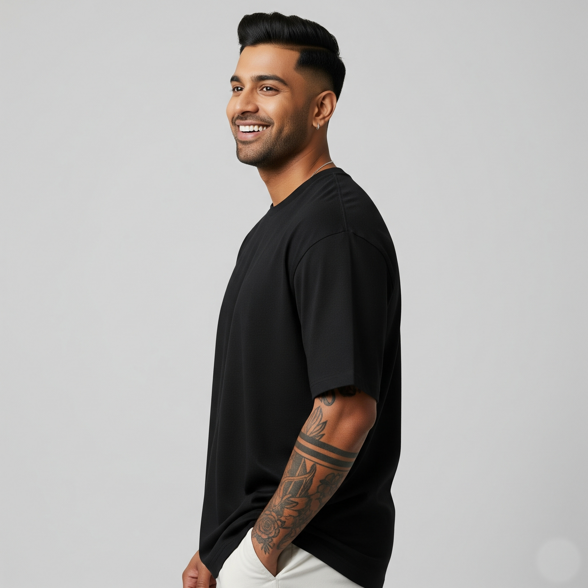 Normless Essentials Oversized T-Shirt in Black — 240 GSM Luxe Cotton