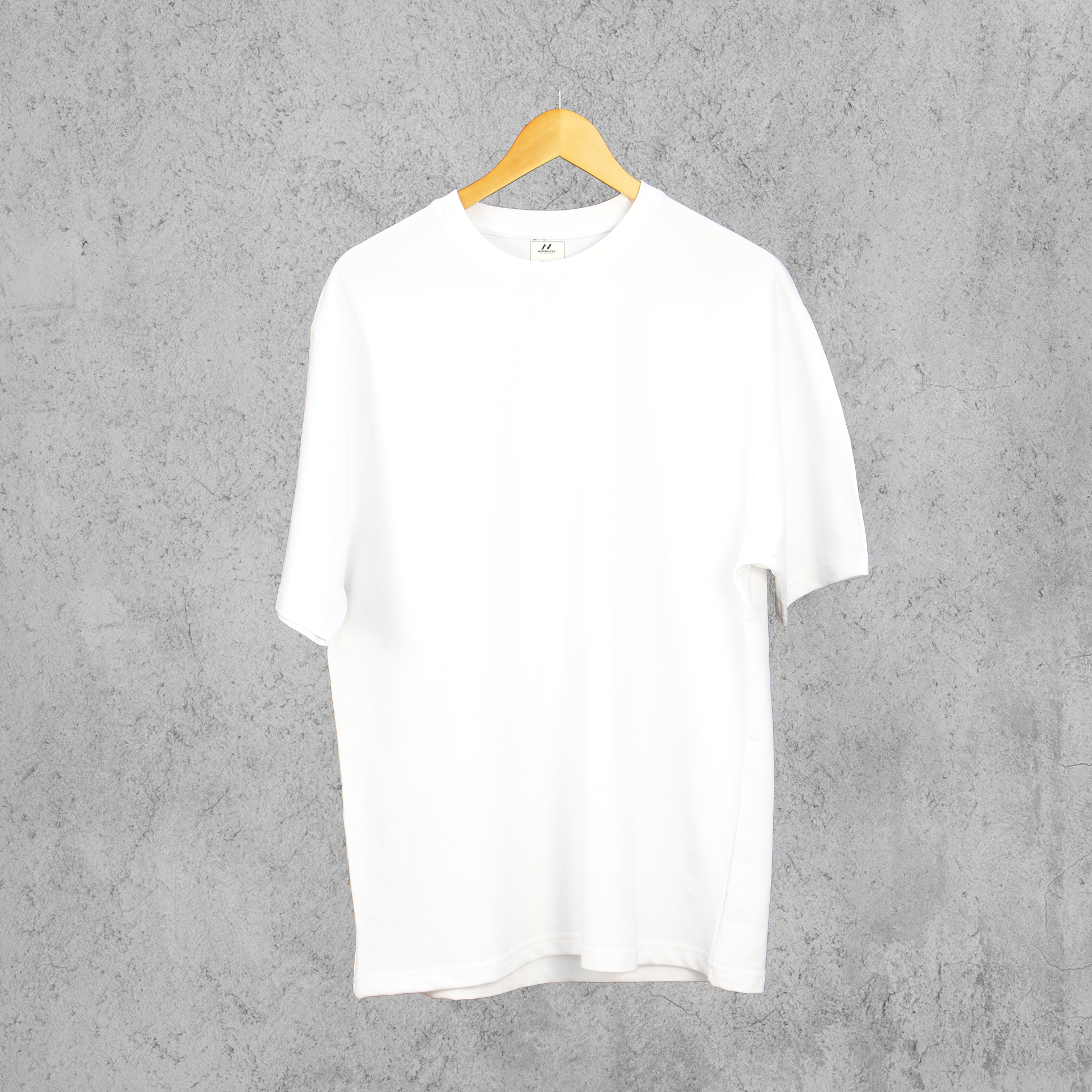 Normless Essentials Oversized T-Shirt in White — 240 GSM Premium Cotton